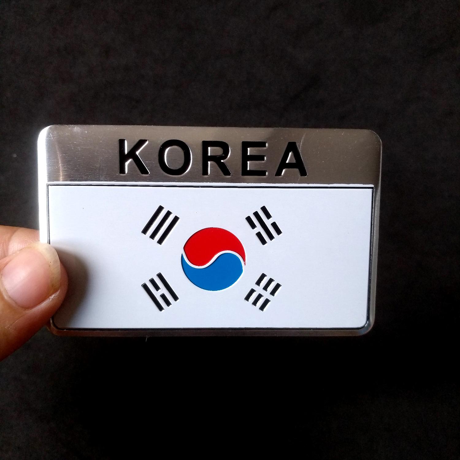 Miếng dán kim loại CỜ KOREA