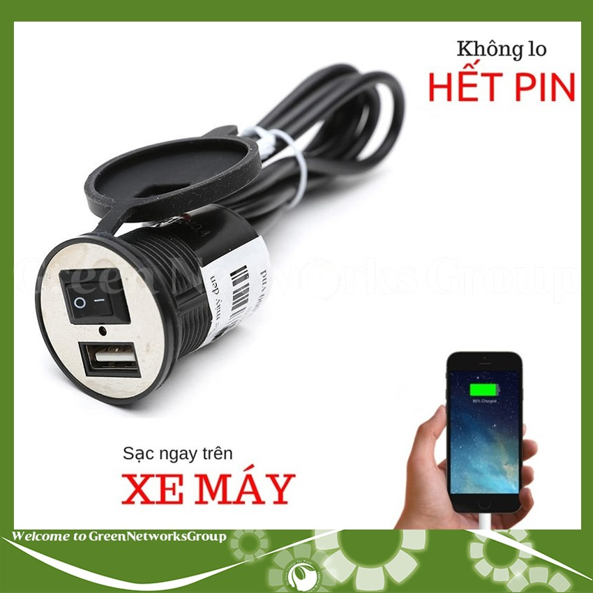 Sạc Điện Thoại Trên Xe Máy Greennetworks