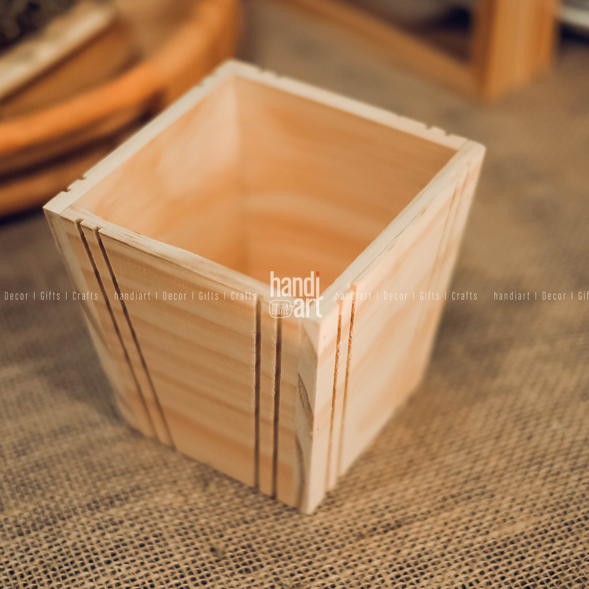 Chậu gỗ, Chậu gỗ để bàn trang trí
