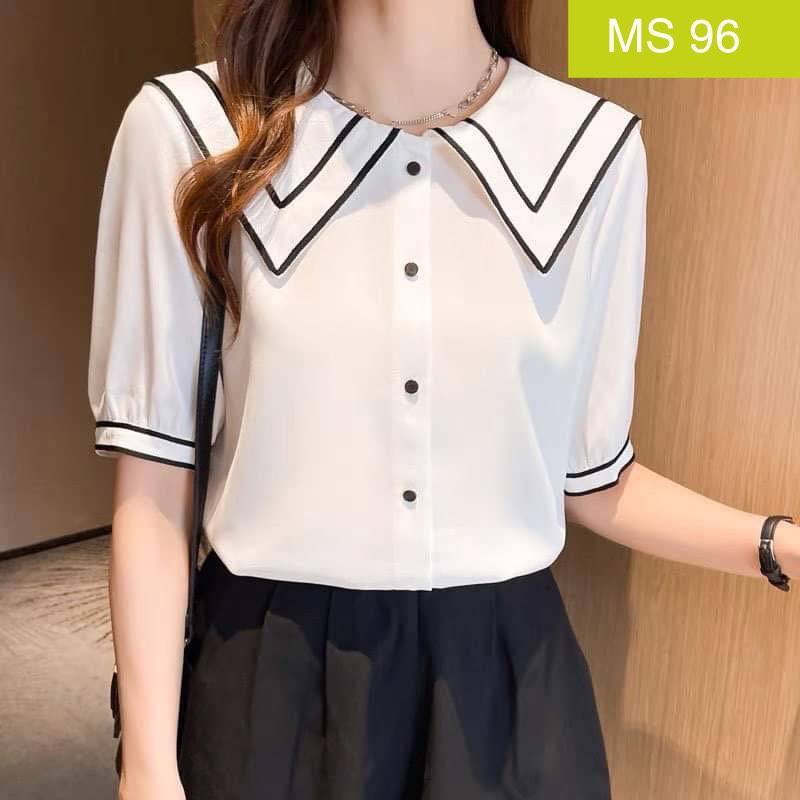 ❌ FREESHIP- ÁO SƠ MI NỮ CÔNG SỞ CỔ THỦY THỦ (MS96)