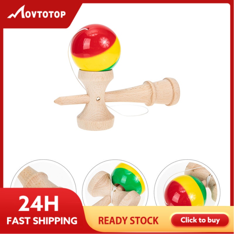 MOVTOTOP Kendama Kendama Kid Outdoor Toys Kids Outdoor Toys Sports Kendama Indoor Sports Game Ball Pu Beech Child