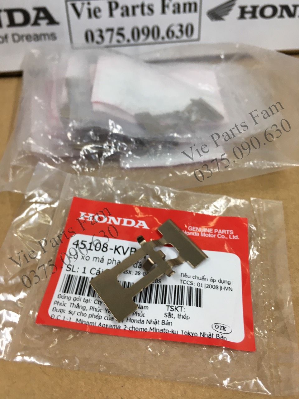 Phe giữ Má Phanh, Má Thắng Trước Air Blade 125/ Vision đời đầu/ Vision 2015-2019/ Lead 125 Hàng Zin Honda