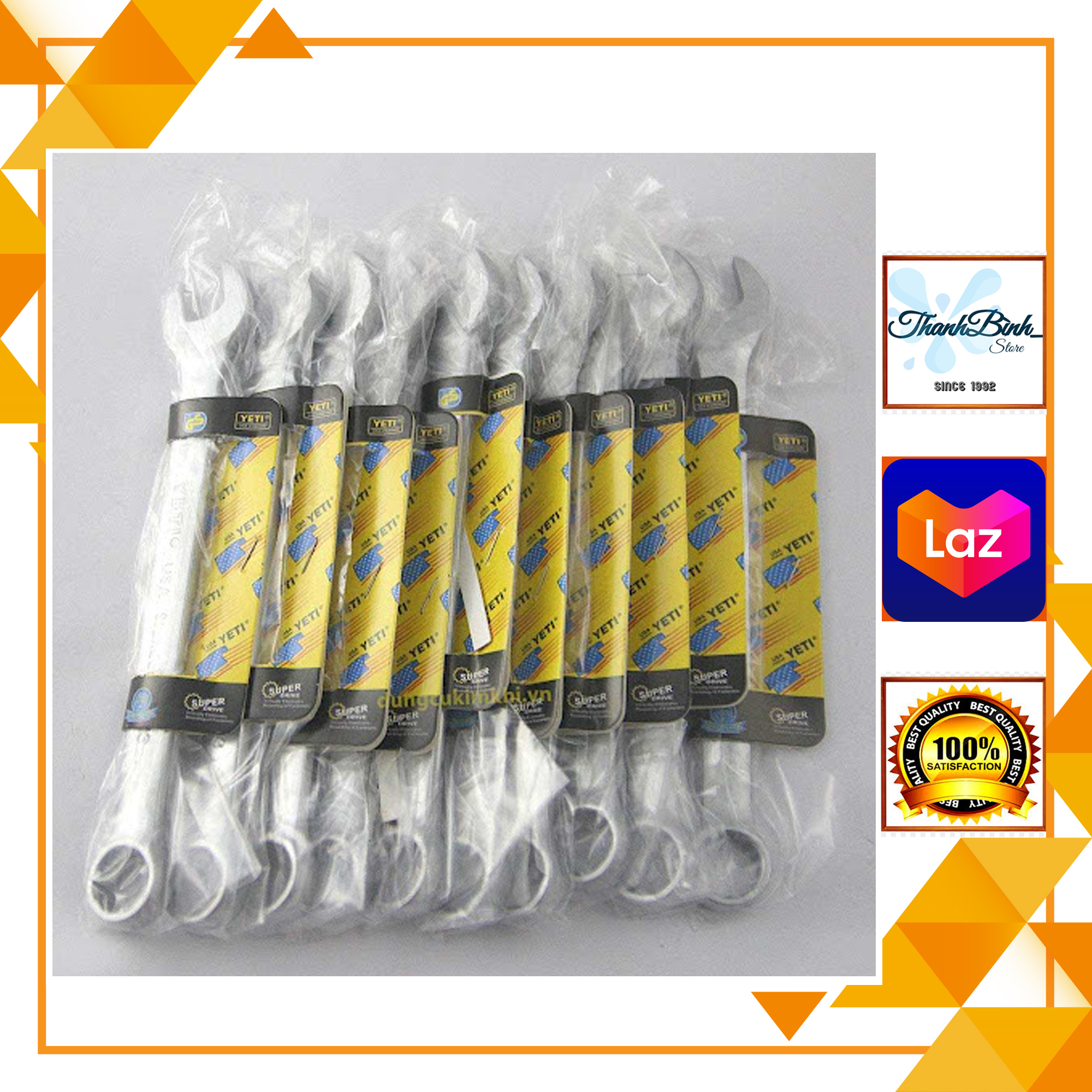 Cờ lê/ vòng miệng/ khoá vòng miệng lẻ đủ size- yeti 6- 30mm