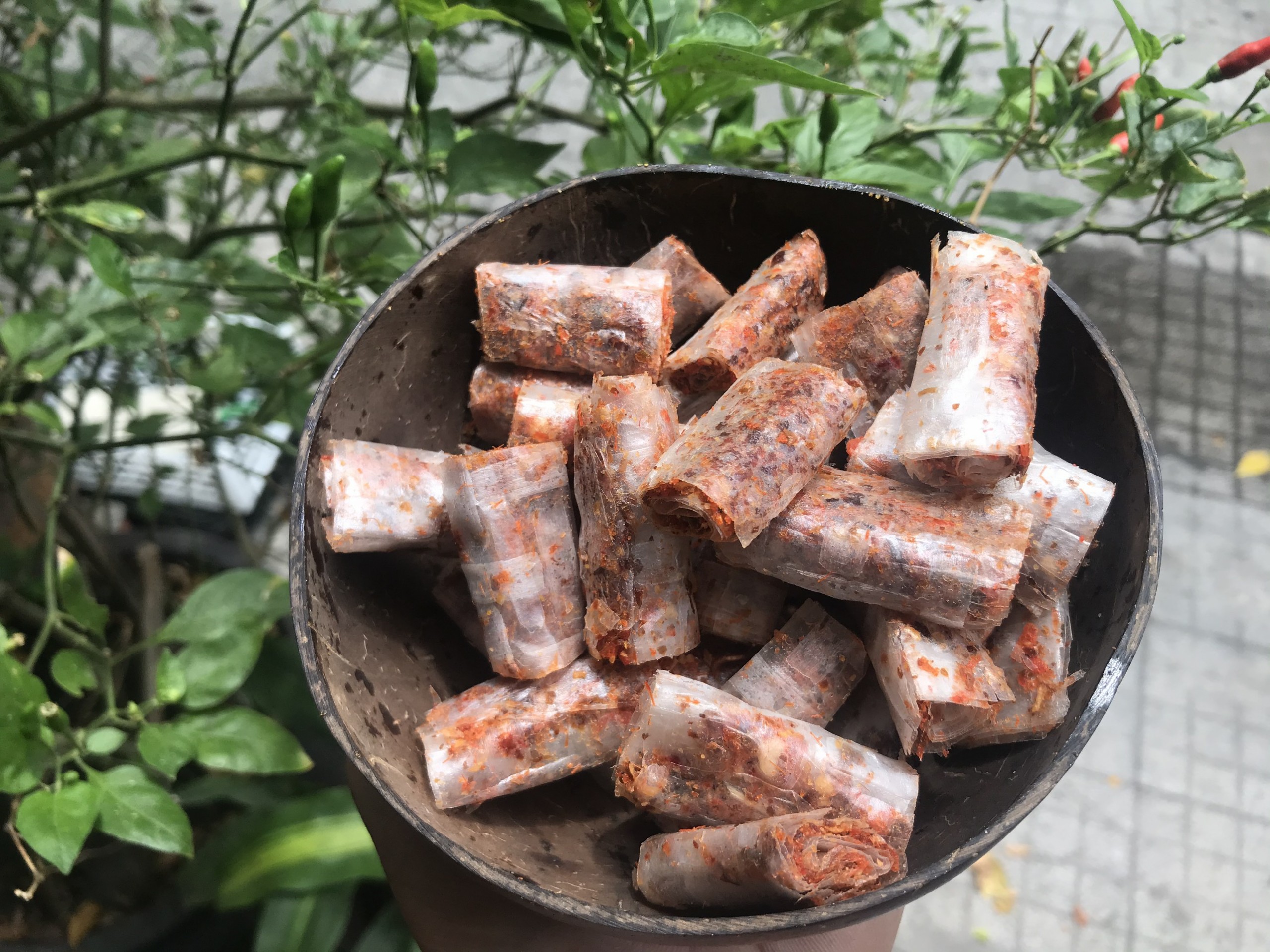 100gr Bánh tráng cuộn thập cẩm Long An
