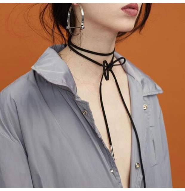 [HCM]Vòng cổ nữ choker dáng dài cá tính