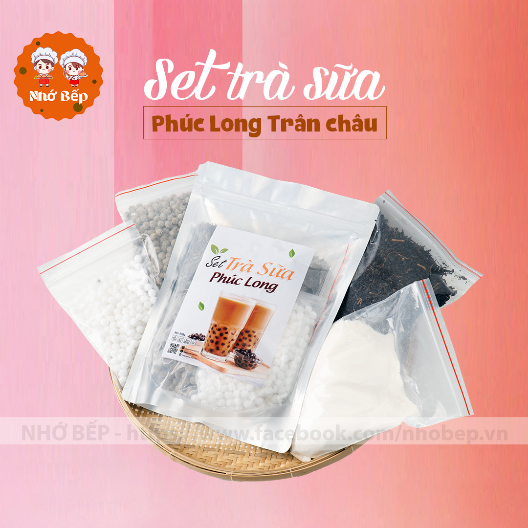 Set Trà Sữa Phúc Long ( Set 20 -23Ly) Tặng Kèm Công Thức - Nhớ Bếp