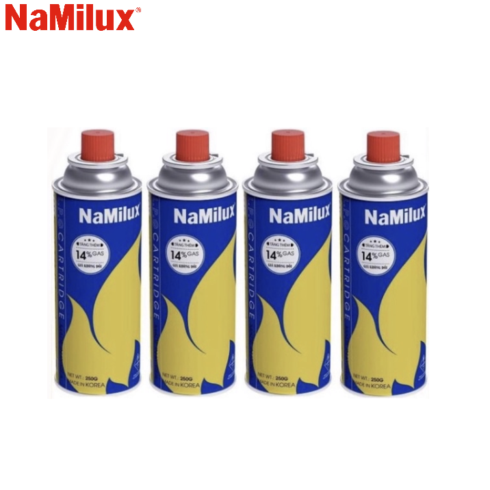 Combo 4 lon chai Namilux gas mini