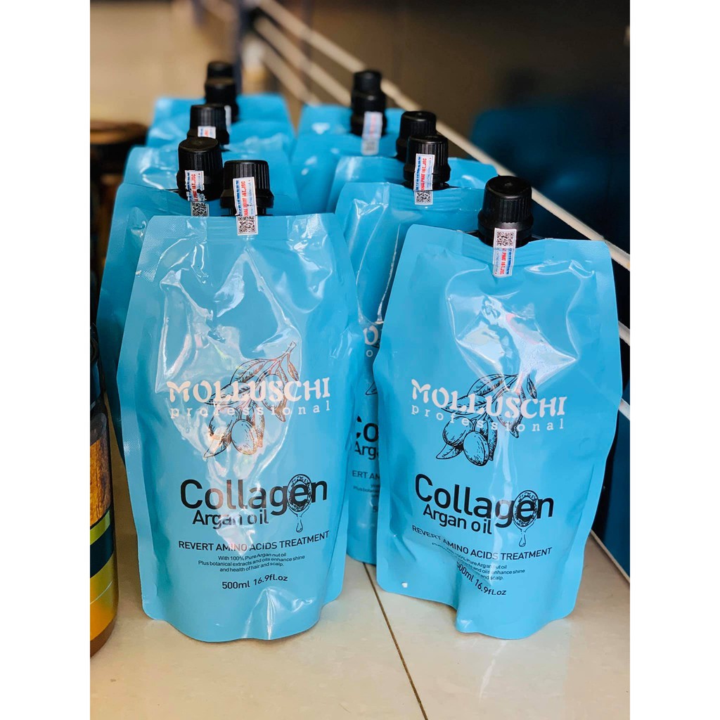 DẦU HẤP Ủ SIÊU MỀM MƯỢT COLLAGEN MOLLUSCHI 500ML