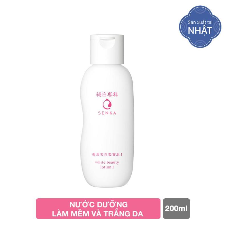 Nước dưỡng làm mềm và trắng da Senka White Beauty Lotion I 200ml