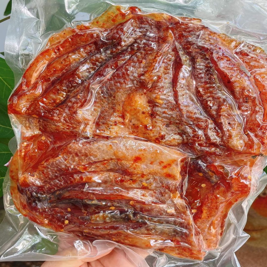 Cá diêu hồng ướp lạc vừa ăn bao không mặn, không cần ngâm nước, cá tươi ngon, Vựa Khô Bà Chín