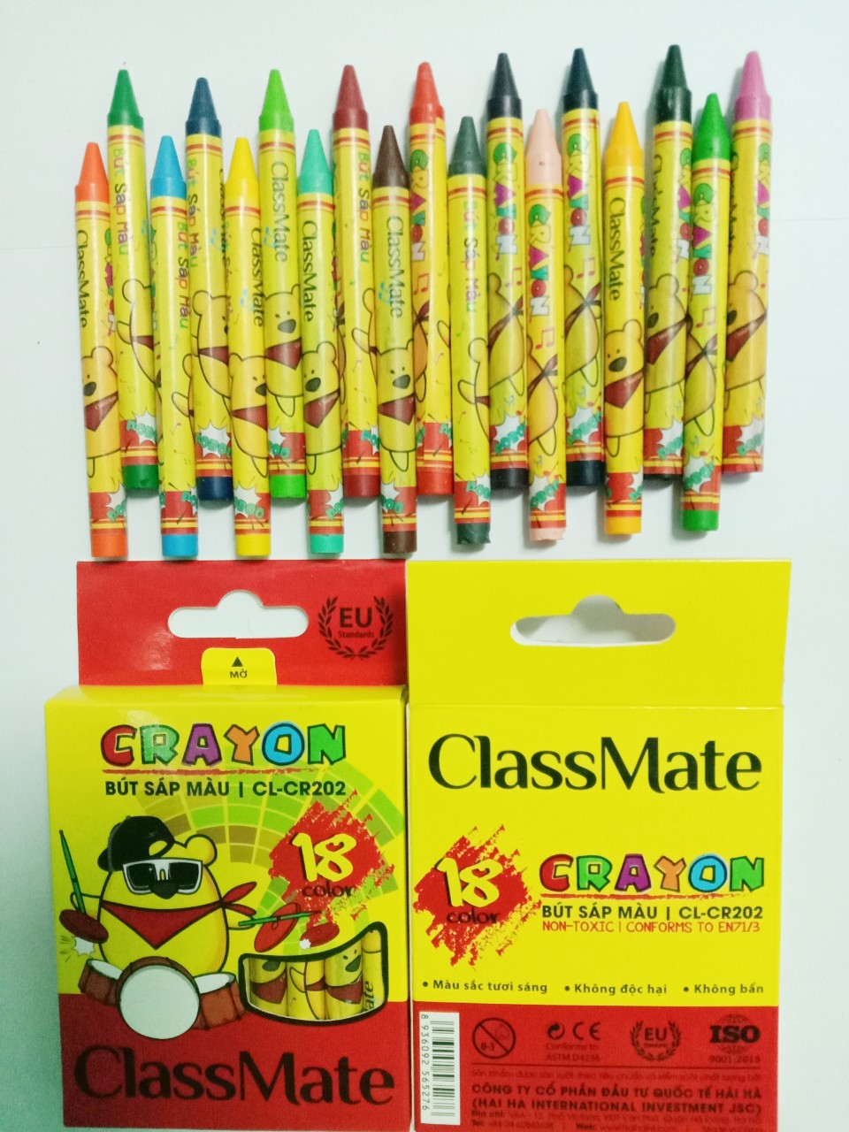 Bút sáp 12, 18, 24 màu ClassMate CR201-202-203