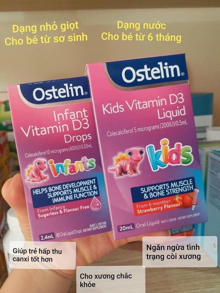 Vitamin D & Vitamin K2D3 cho bé Châu Âu