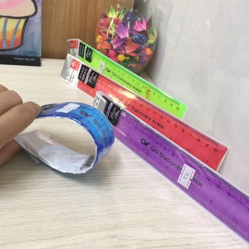 Thước dẻo màu Aihao 20cm loại dày