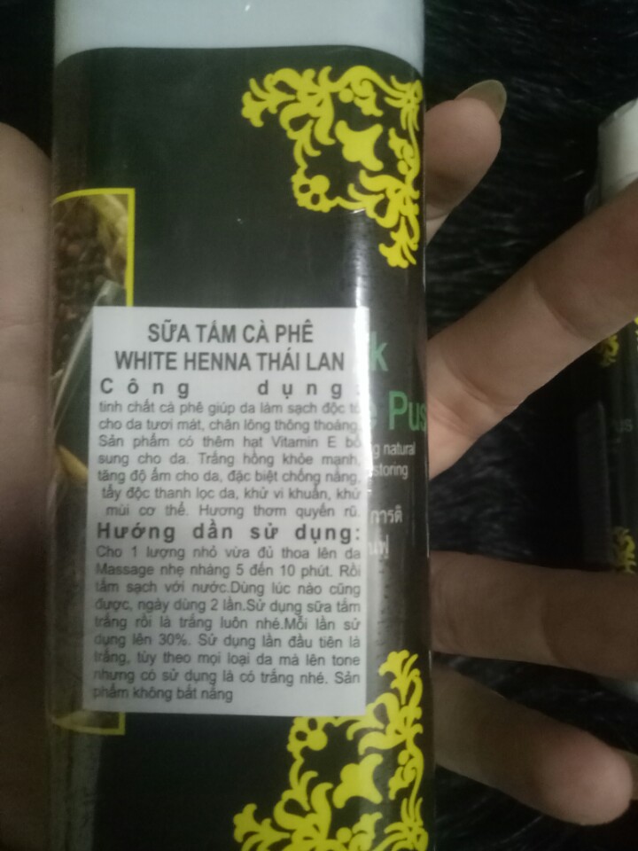 [HCM]Sữa tắm cà phê white henna - thái lan