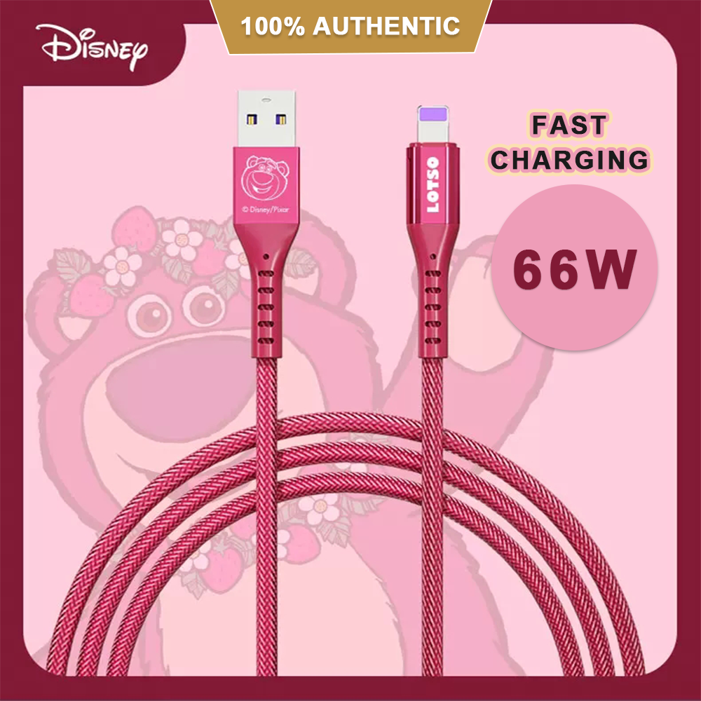 (66W)100% Authentic Disney USB to Lightning Cable Fast charging With data transmission iPhone Cable USB Cable Type-C