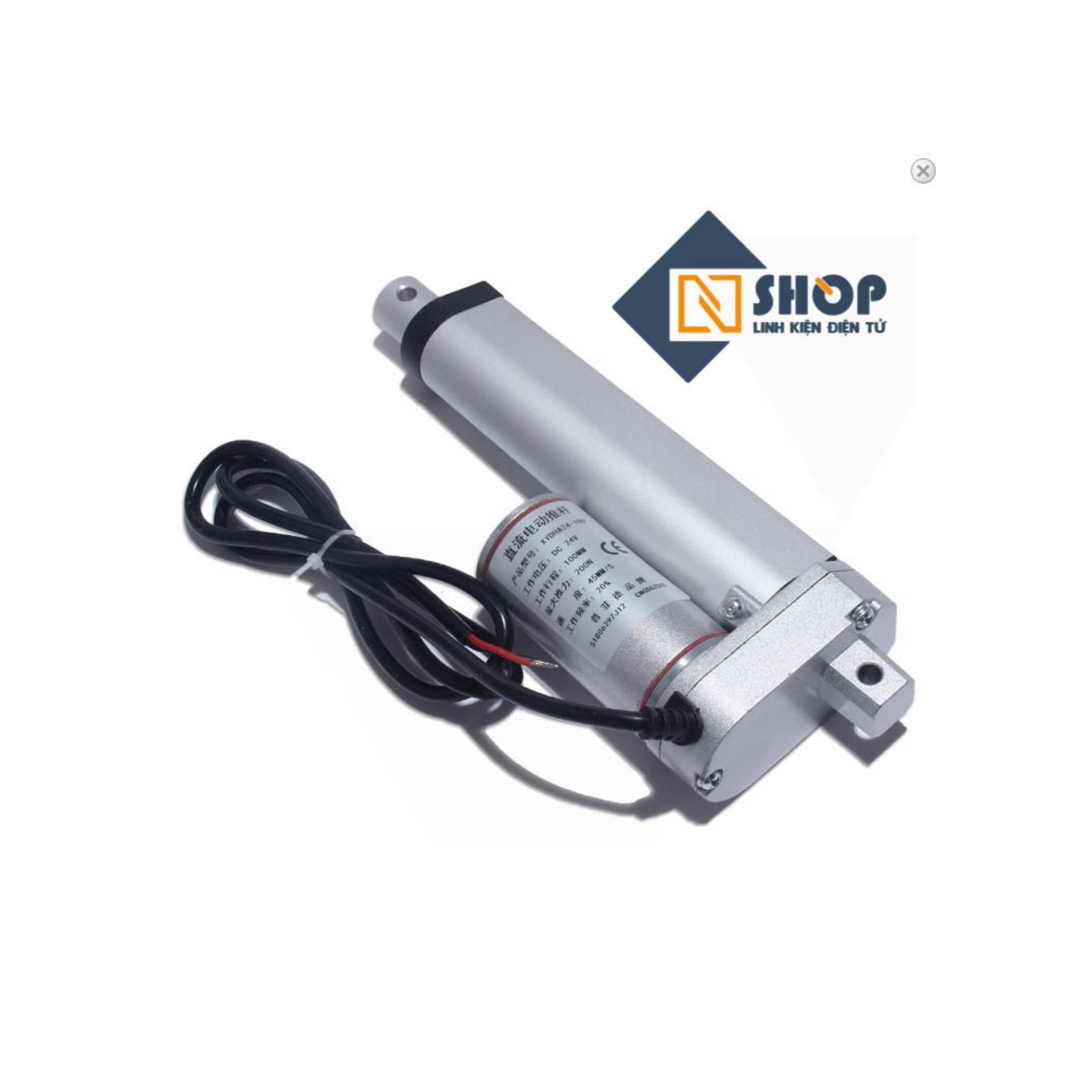 Xi Lanh Điện 12V hành trình 50mm-45mm/s