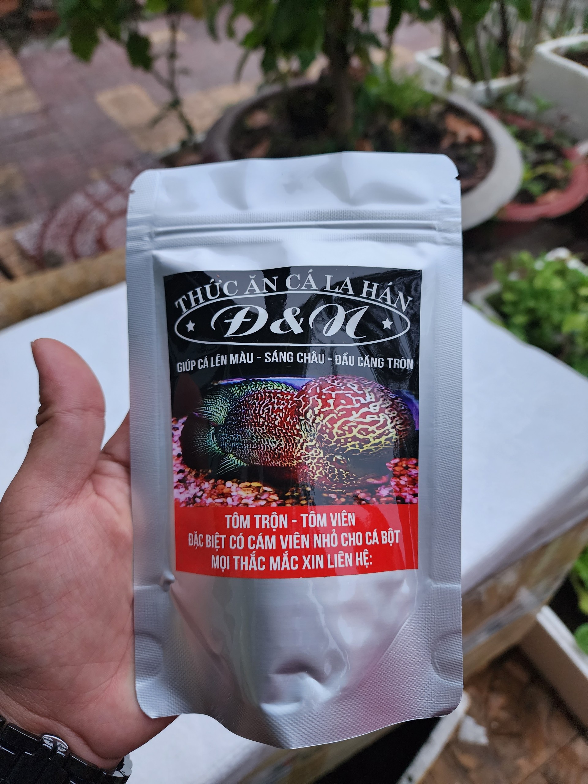 Công Thức Độc Quyền  - Cám Cá La Hán Đ&N (Hạt Nhỏ  , hạt Lớn , cám hỗ trợ lên màu đầu)