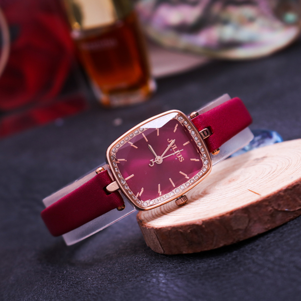 Đồng hồ nữ Julius Hàn Quốc JA-1341 dây da
