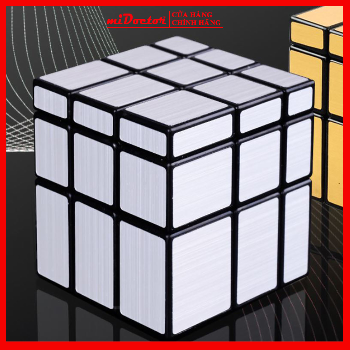 Đồ chơi Rubik Mirror Ánh Bạc, Rubik 3x3x3 Tráng Gương Cao Cấp, Đồ Chơi Thông Minh Cho Bé miDoctor
