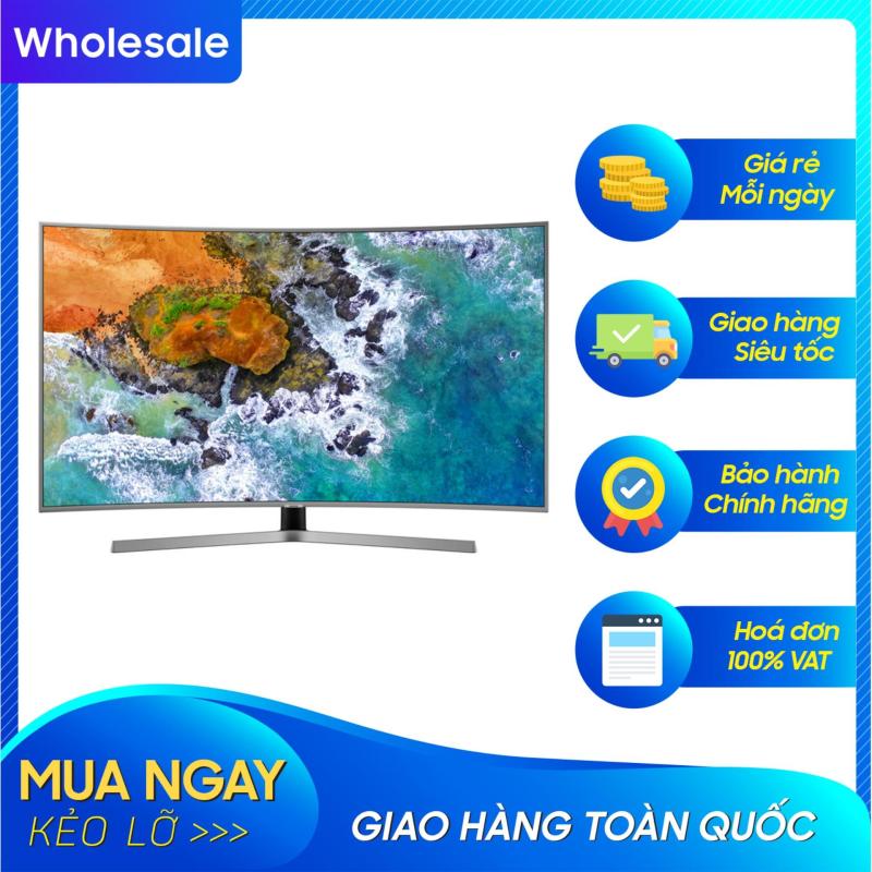 Smart TV Samsung LED màn hình cong 55 inch 4K Ultra HD - Model UA55NU7500 (Đen) (2018) - Công nghệ hình ảnh HDR, PurColour + Độ tương phản cải tiến UHD Dimming + Kết nối với thiết bị di động + Steam Link chính hãng
