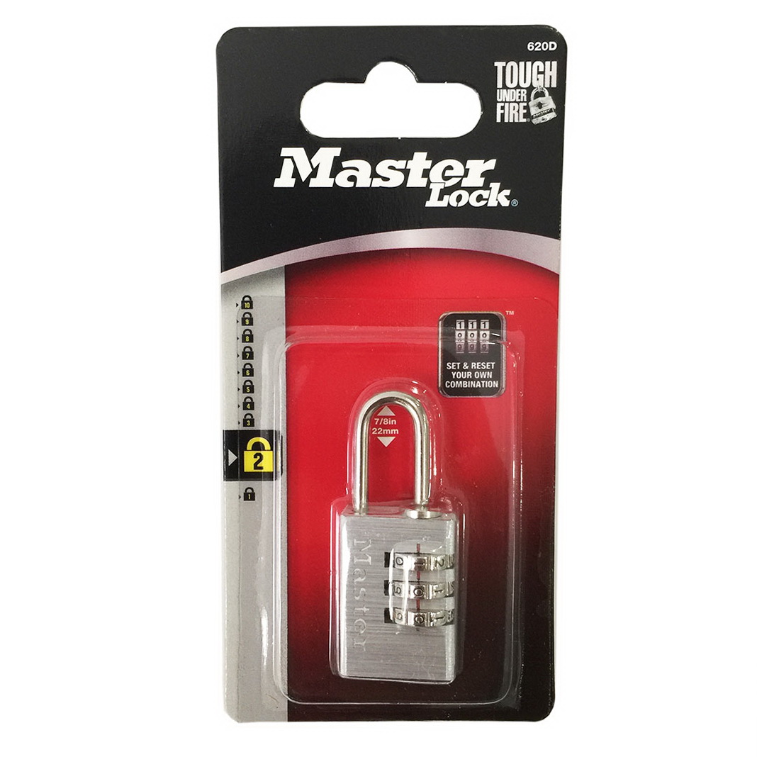 Ổ khóa vali Master Lock 620 EURD thân nhôm - MITISHOP