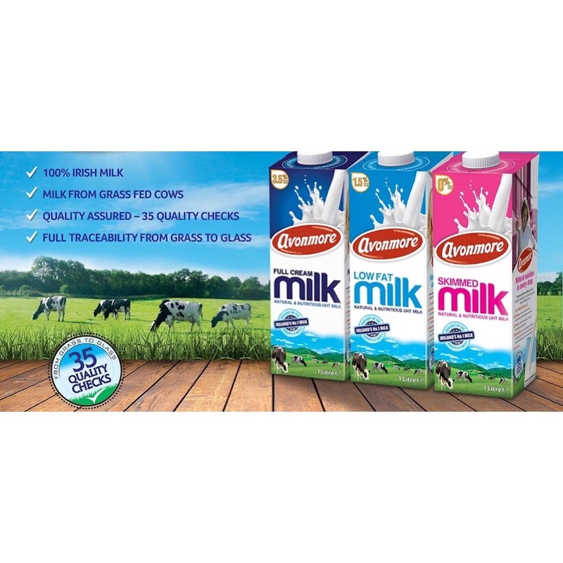[CHỈ GIAO HCM] SỮA TƯƠI ÍT BÉO LOW FAT MILK AVONMORE 1L