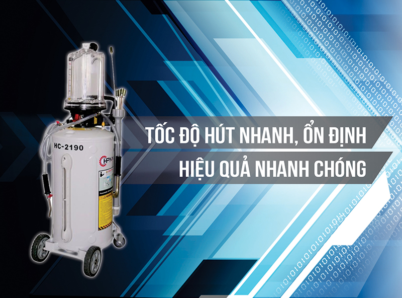 [Trả góp 0%] Máy hút dầu thải khí nén HC - 2190