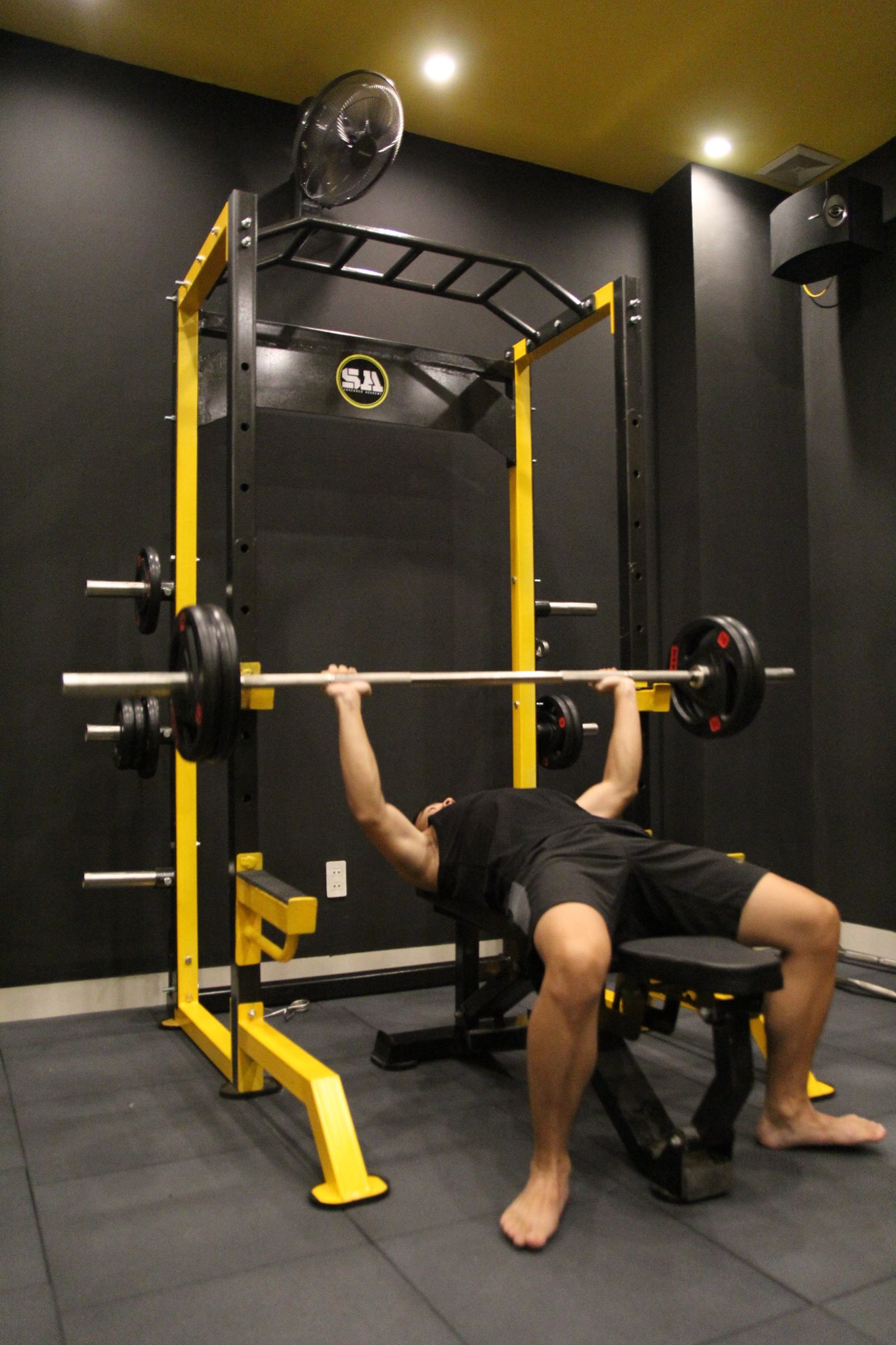 khung rack squat 4 cột