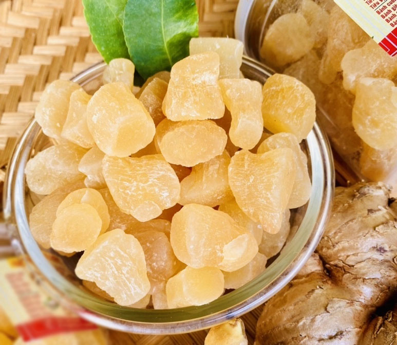 Mứt gừng sấy dẻo đặc sản Huế -100gram