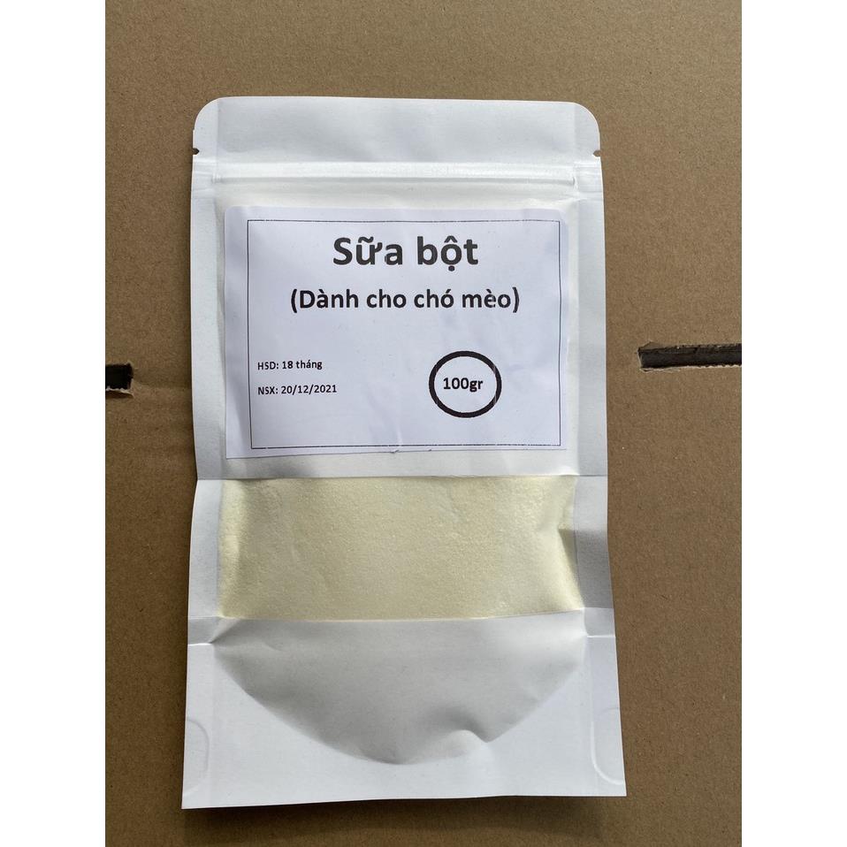 Sữa bột 100gr Sữa cho chó mèo dạng bột (Bio milk new)