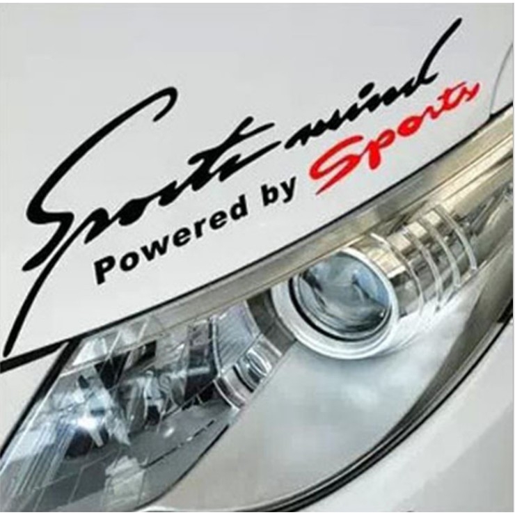 Bộ Decal Trang Trí Ô Tô Tem Logo Sports Mind Thể Thao Cá Tính Cực Chất Cho Ô Tô