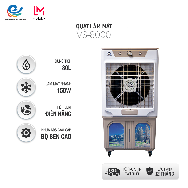 BÁO GIÁ BÀN HÚT BỤI NƯỚC MÁY HÚT BỤI DUNG TÍCH 60L, 80L 90L ĐƯỜNG KÍNH ỐNG NỐI 38MM THƯƠNG HIỆU MLEE TRUNG QUỐC, BỀN, ĐẸP, CHẤT LƯỢNG CAO | Shopee Lazada Sendo Tiki mới nhất 40 Quạt hơi nước VIET STAR VS-8000 - Máy lọc không khí -Ngắt Nước Tự Động- Công suất 150W- Dung tích 80L -Làm lạnh 4 chiều- Bảo hành 12 tháng-Giao Hàng hỏa tốc 2 tiến