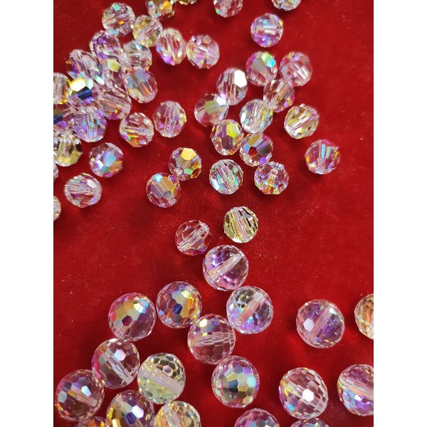 SWAROVSKI Pha lê Áo hạt tròn giác lớn 6, 8,10ly - MS 5000