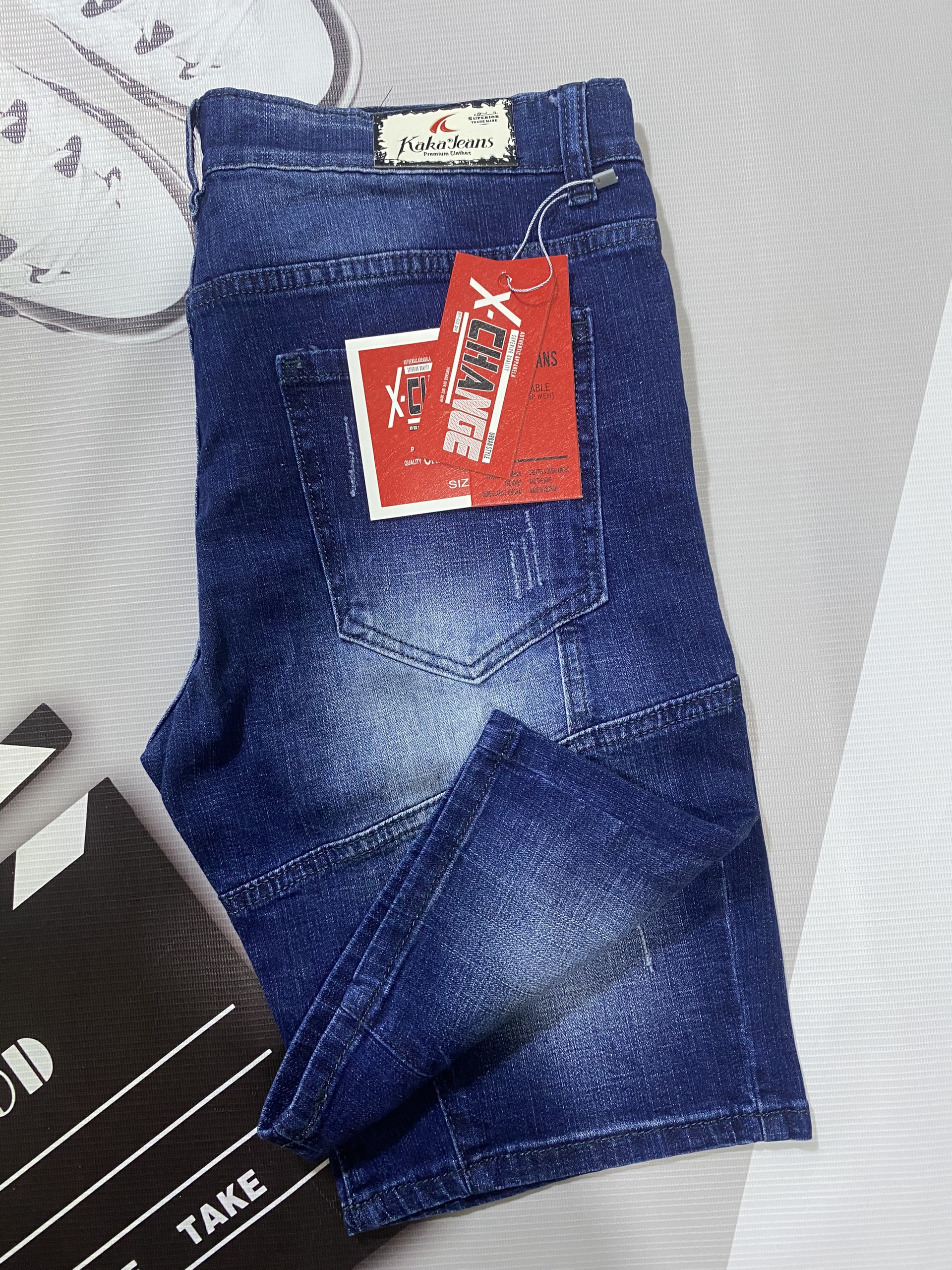 Quần Short Jean Nam Cao Cấp - Chất liệu Co Giãn