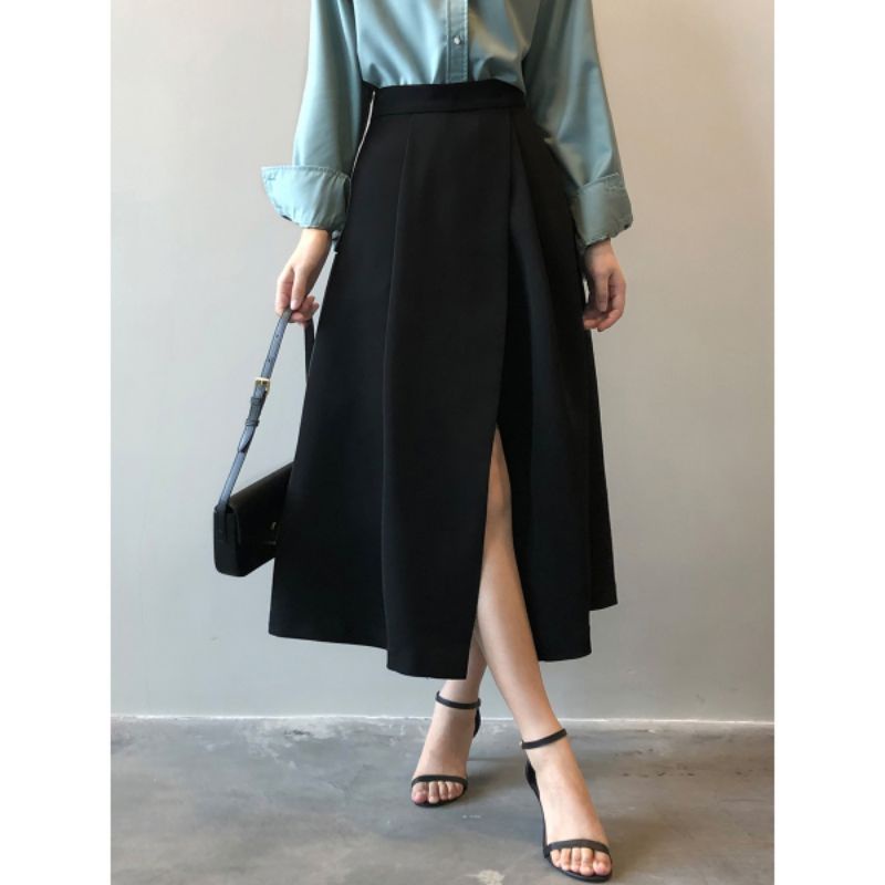 (BIG SIZE) chân váy xòe dài phá cách có quần trong