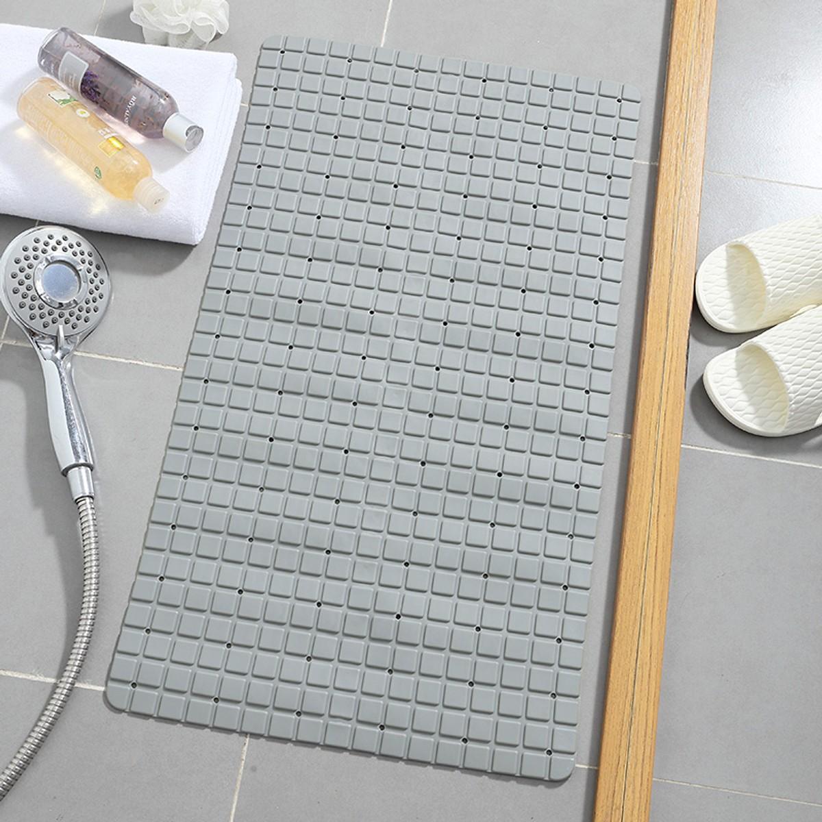 Thảm chống trượt nhà tắm hình ô vuông (màu ngẫu nhiên)