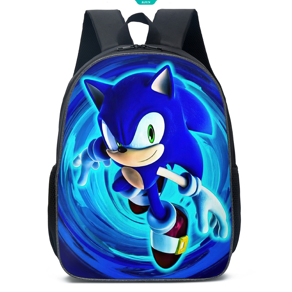 Ba Lô Đi Học Hình Nhím Sonic 3D Dễ Thương Cho Bé