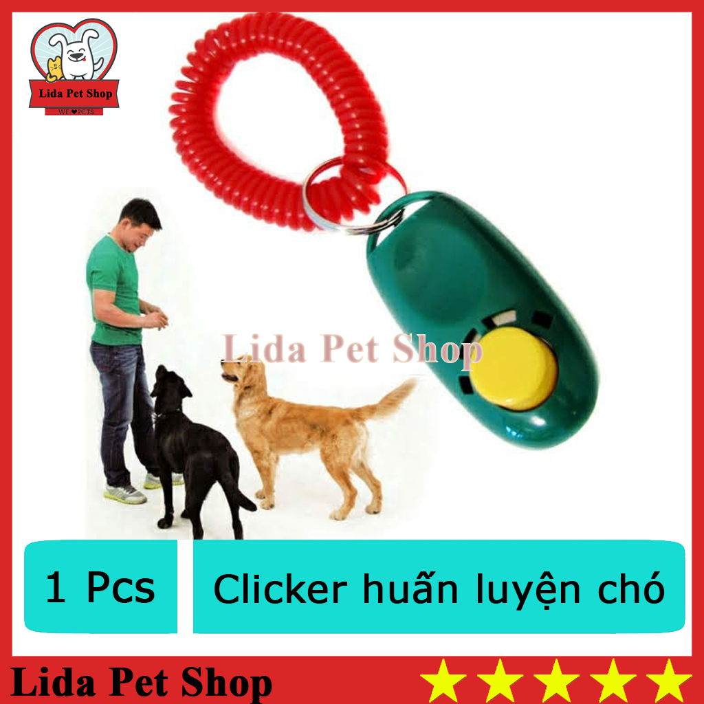 HN- Clicker còi nhựa nút bấm huấn luyện chó (Loại tốt) Cho chó làm quen với clicker rất đơn giản