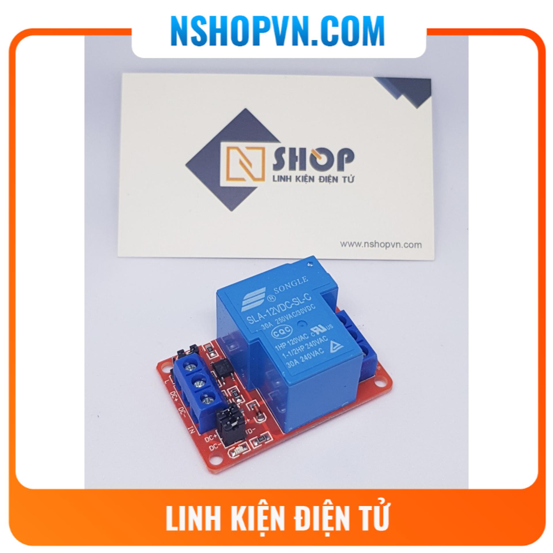 Module 1 relay với opto cách ly kích h/l 12v 30a