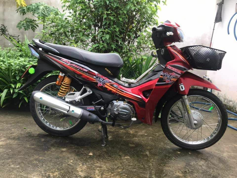 Tem rời Wave Blade 110 Chữ Tàu Đỏ Đen - Tặng Logo