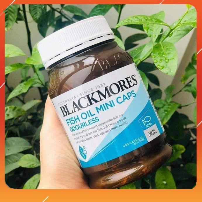 Dầu cá omega Blackmore úc 400 viên không mùi