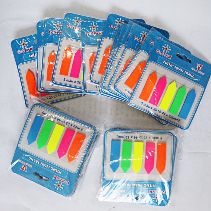 Miếng phân trang, đánh dấu trang 5 màu G-star