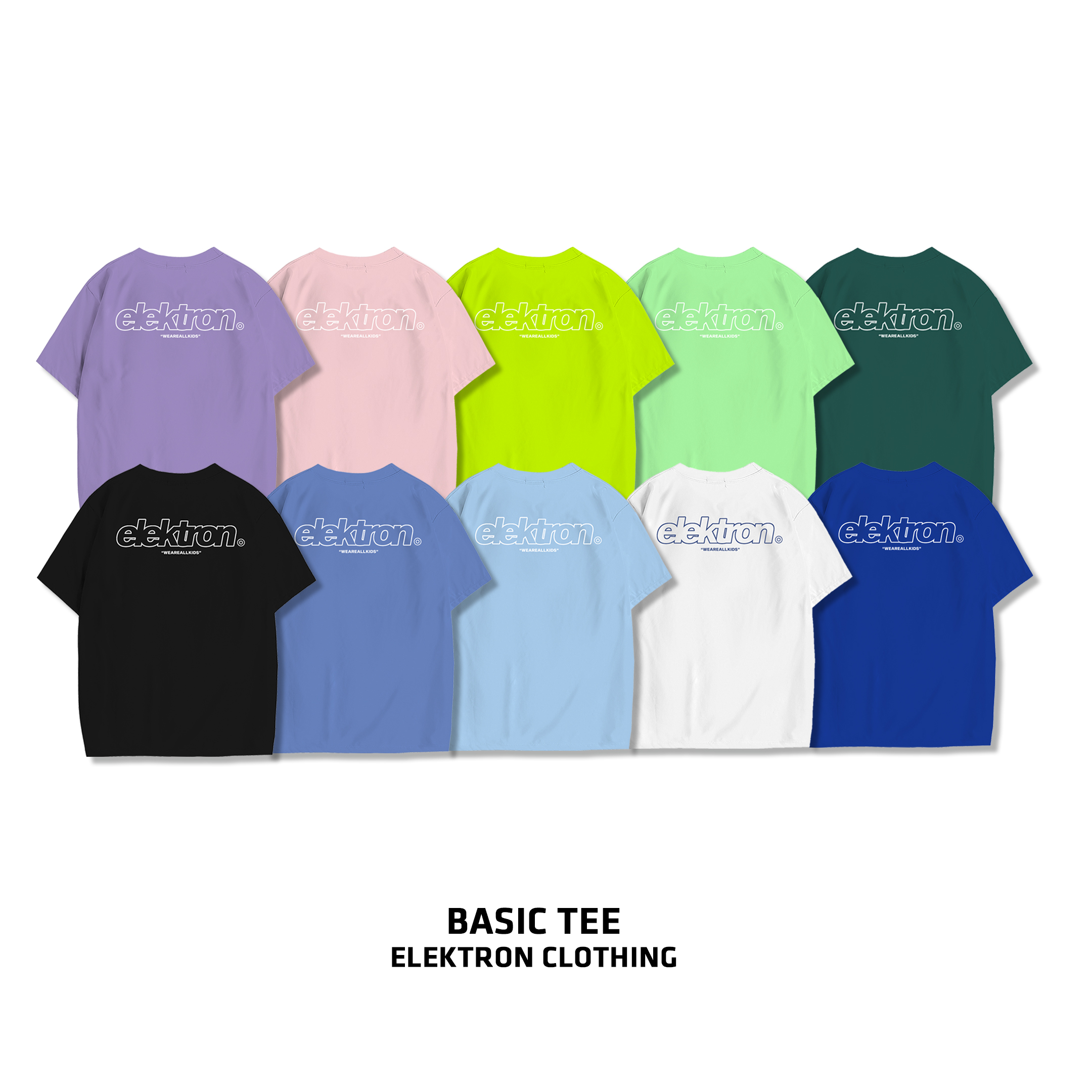 [HCM]Áo Thun Basic Tee (10 màu) - Elektron Clothing