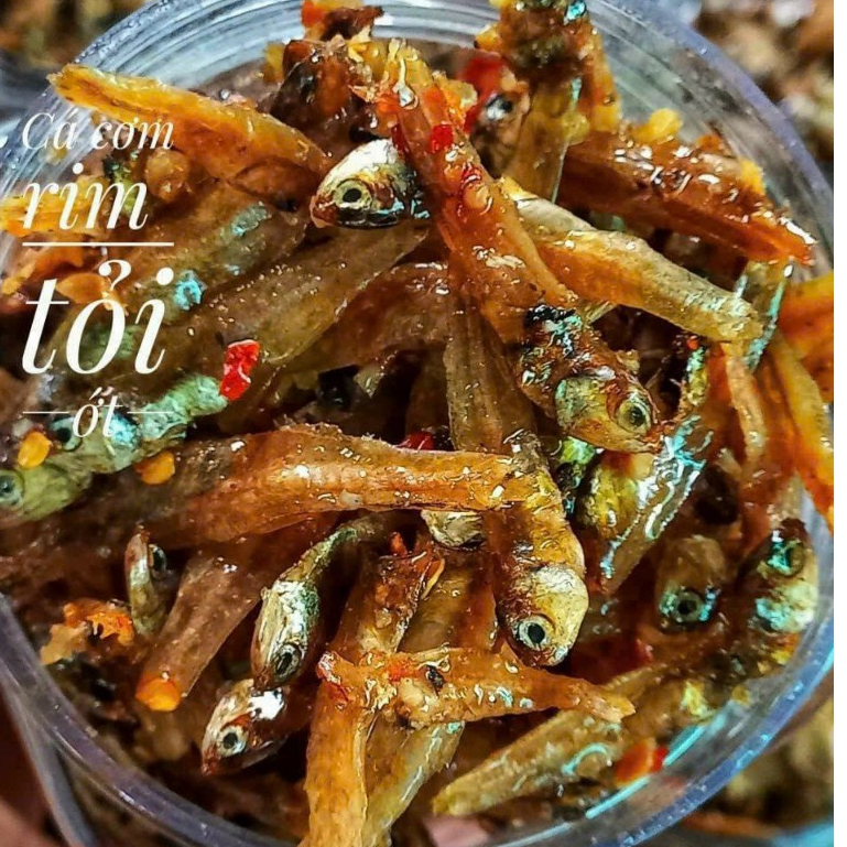 Cá cơm rim tỏi (đậm vị- có video) {Khối lượng tịnh, không tính bao bì}
