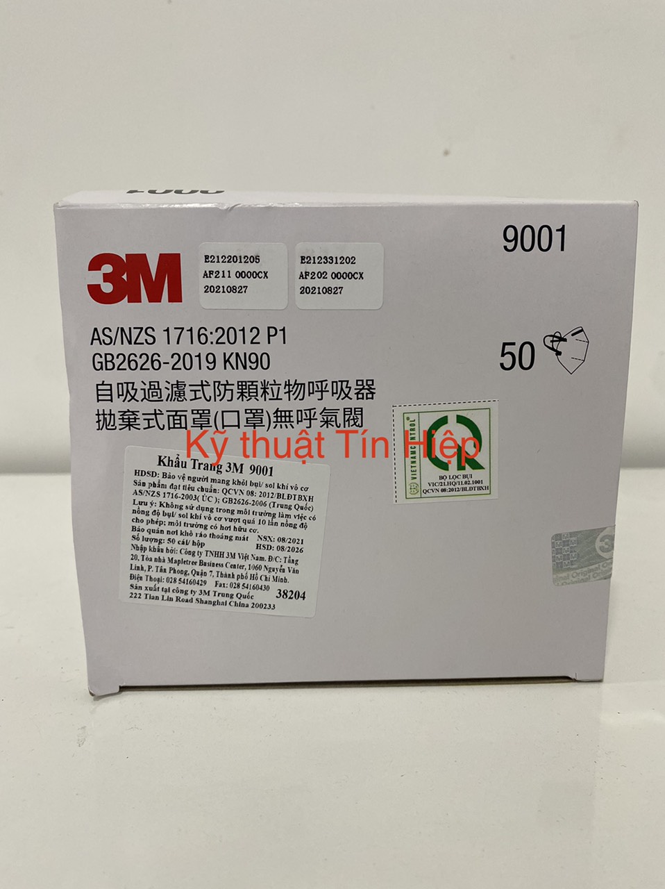[Chính hãng] Hộp 50 cái khẩu trang 3M 9001 (9001A)