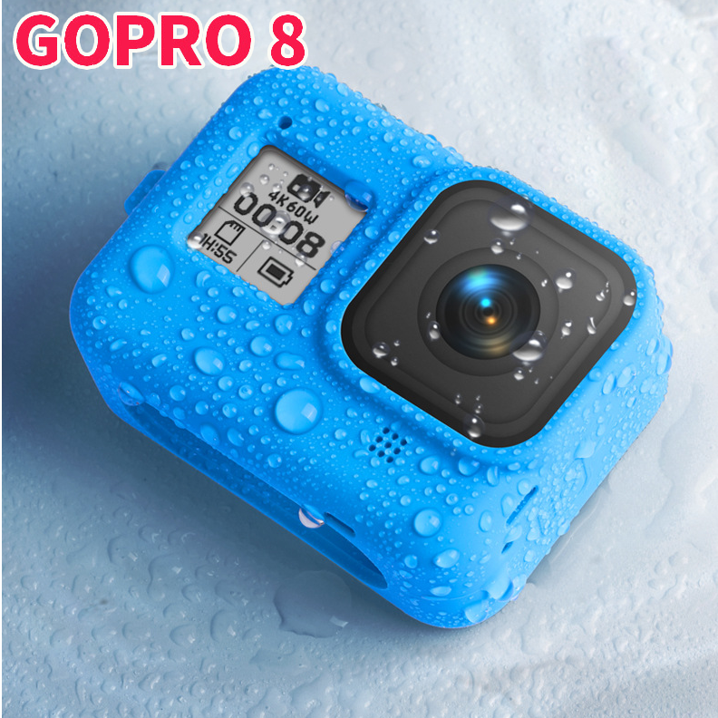 Vỏ bảo vệ máy quay hành động Gopro Hero 8 9 10 11 12 Black bằng silicon