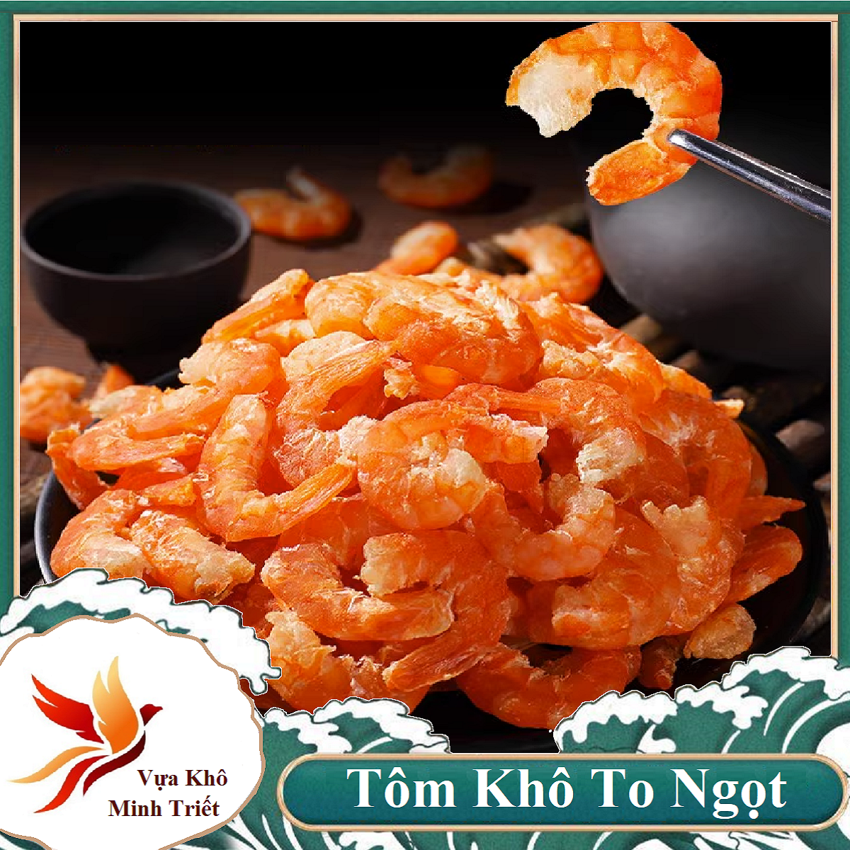 TÔM KHÔ LOẠI ĐẶC BIỆT  MINH TRIẾT CÀ MAU  500GR VỰA KHÔ MINH TRIẾT