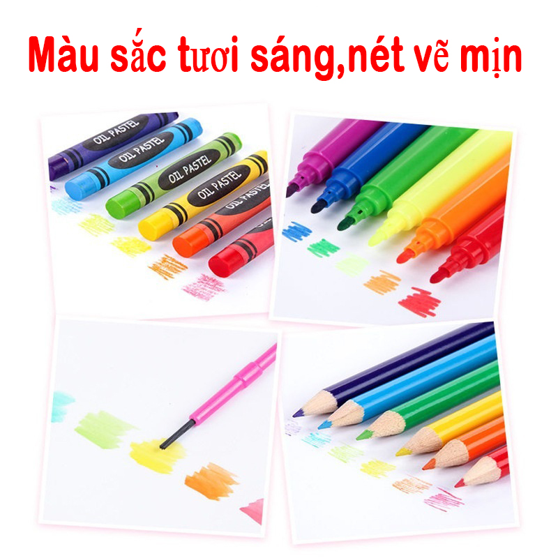 Hộp bút màu cho bé 42 chi tiết
