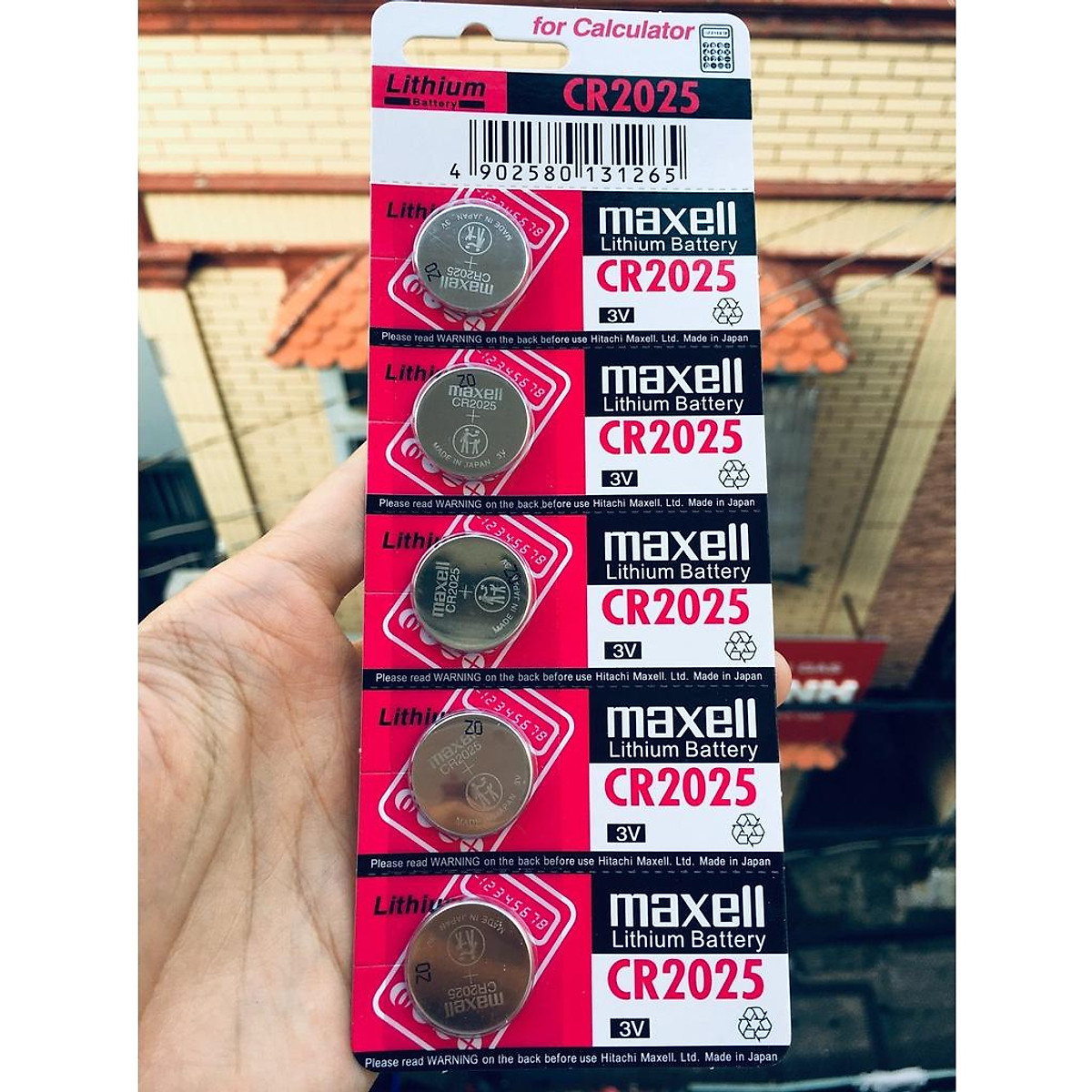 VỈ 5 VIÊN PIN CMOS MAXELL 2032/2025 -HT