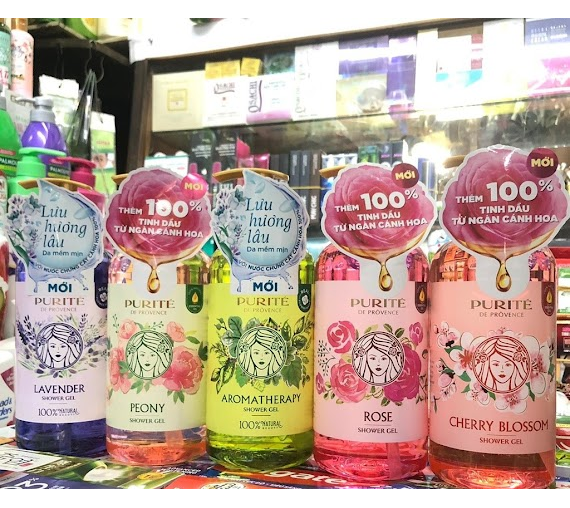 Sữa tắm Purite by Provence 850ml tặng chai 250ml